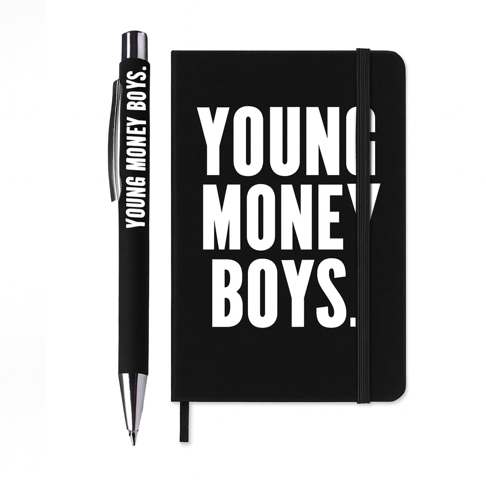 LIBRETA Y BOLÍGRAFO